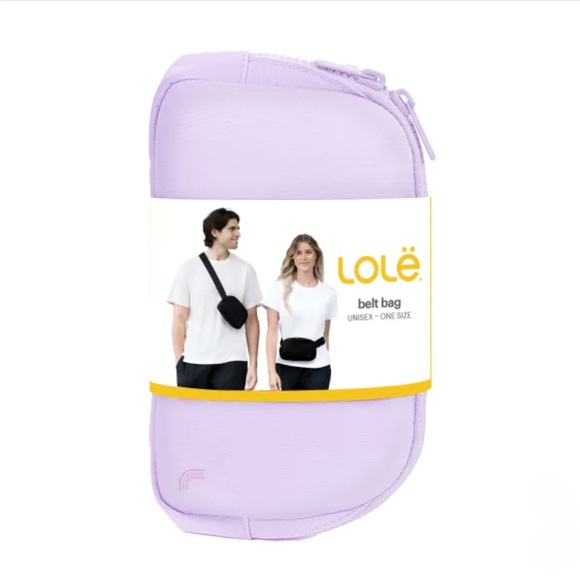 Lolë Unisex Belt Bag 1L in PURPLE - Picture 3 of 7